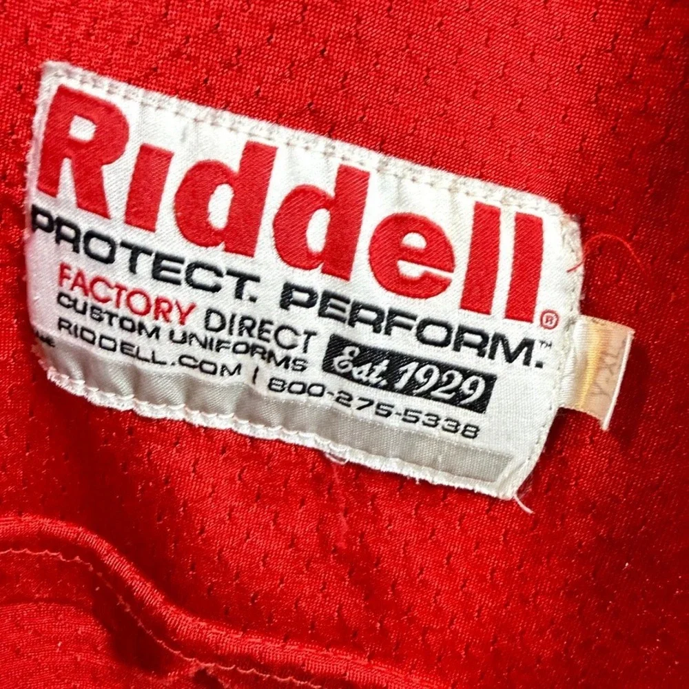 Patriots Football Jersey Riddell Youth XL Red Blue White‎ Mesh Fan Gear Sports